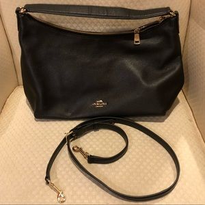 Coach soft leather hobo shoulder bag